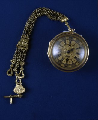 图片[1]-Copper gold-plated copper pocket watch-China Archive